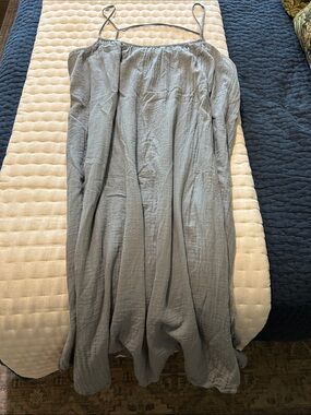 H&M Light Blue Spaghetti Strap Maxi Dress